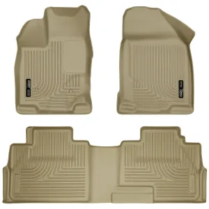2007-2014 Ford Edge / 2007-2015 Lincoln MKX Front & 2nd Seat Floor Liners - Tan