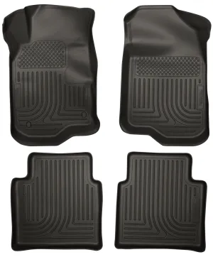 2008-2012 Chevrolet Malibu / 2007-2009 Saturn Aura Front & 2nd Seat Floor Liners-Black