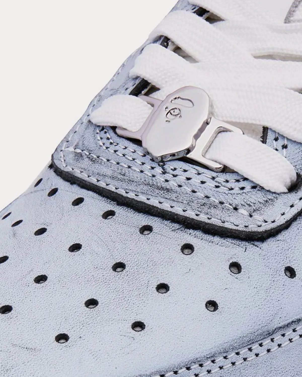 Bape Sta #5 Grey Low Top Sneakers