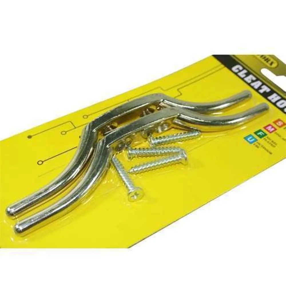 Fixworx Hook Cleat Nickel Plated 150mm 2pc