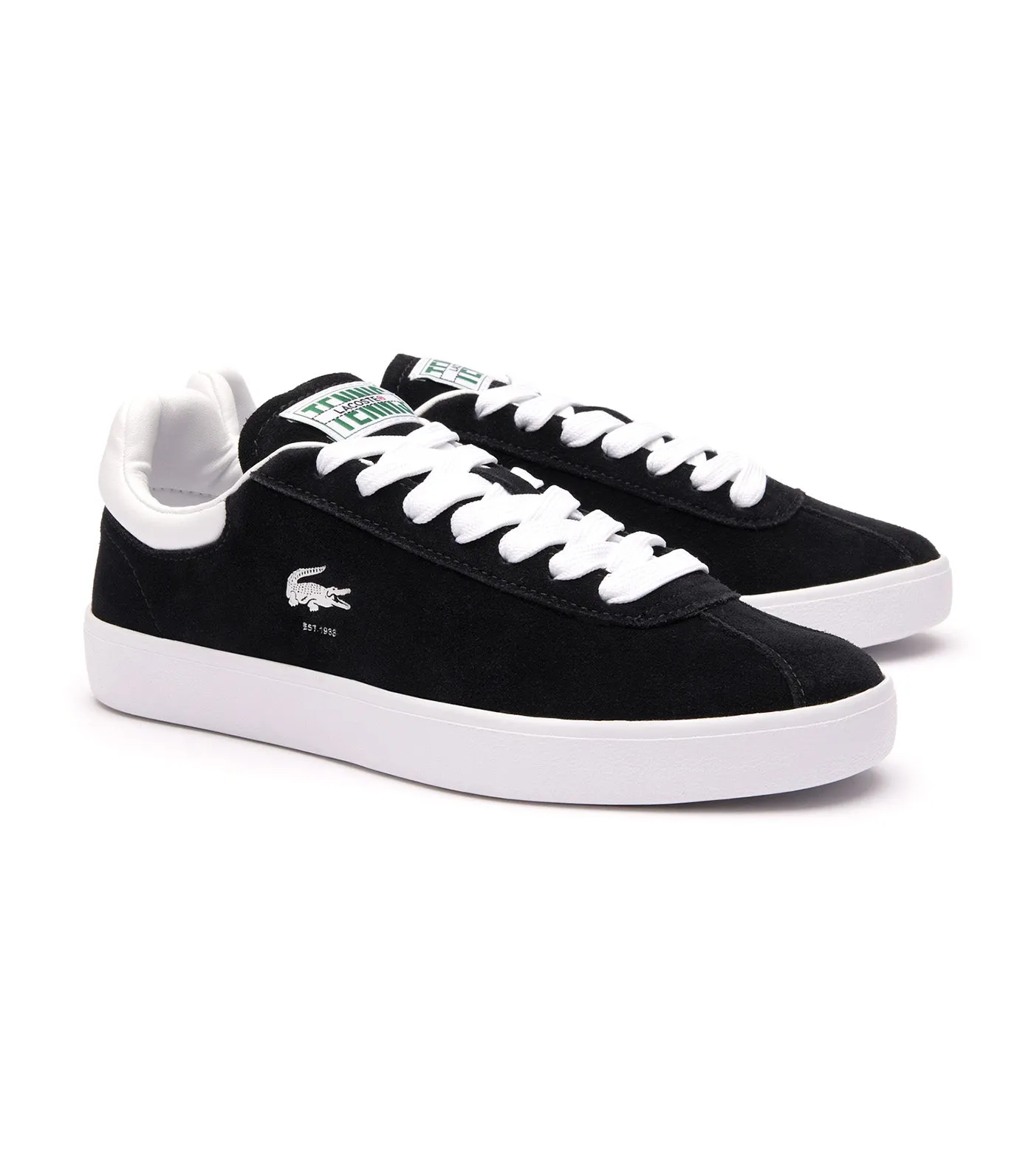 Women's Baseshot Suede Trainers Black/White